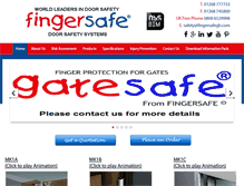 Tablet Screenshot of fingersafegroup.com